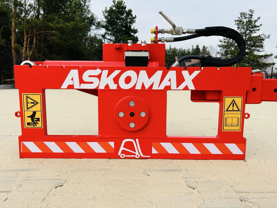 Obrotnica do wózka widłowego ciagnika wywrotnica skrzyniopalet koszy