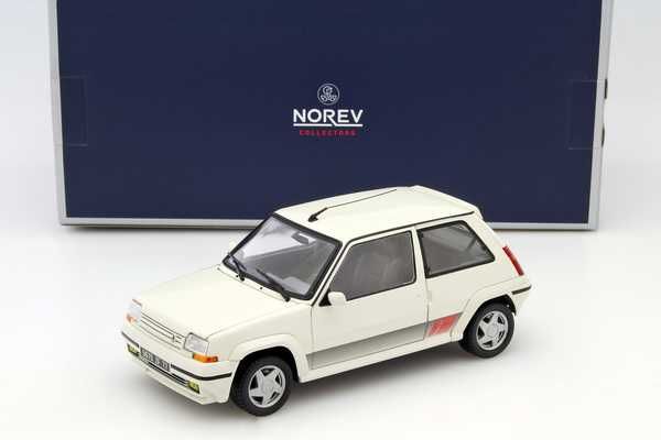 Renault Super 5 GT Turbo Phase II 1989 (white pearl) - Norev 1/18