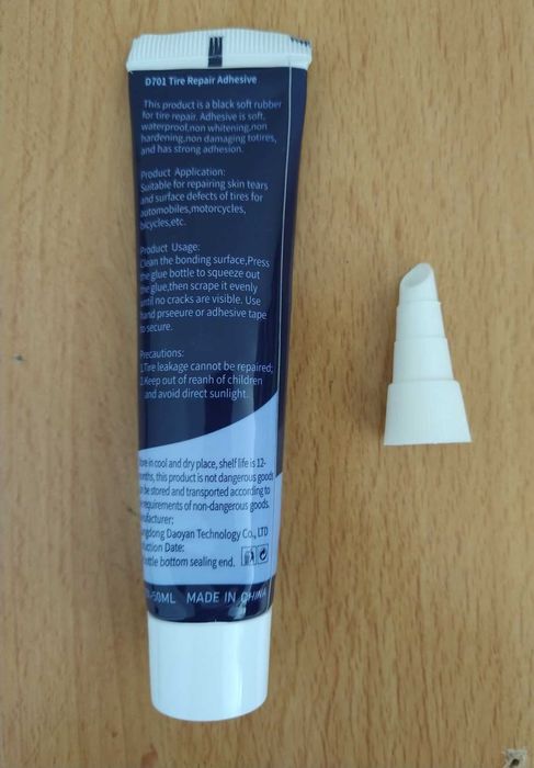 Adesivo de borracha reparo pneus