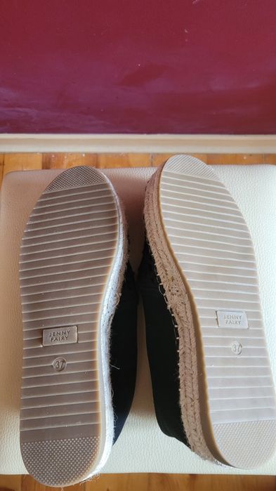 Czarne espadryle rozm. 37. Jenny Fairy.