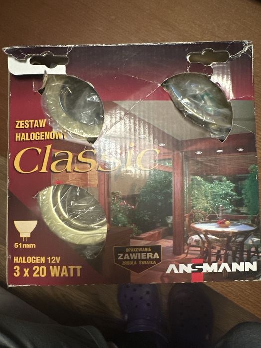 Zestaw halogenowy sufitowy