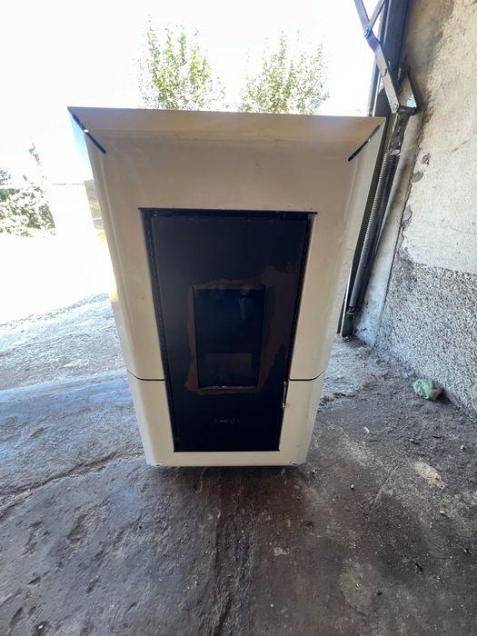 Salamandra ar quente a peletes