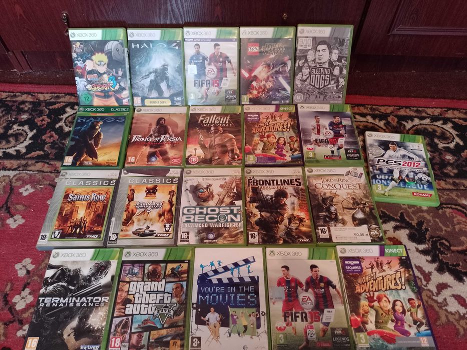 Xbox 360 GTA.halo.pady zasilacz dysk