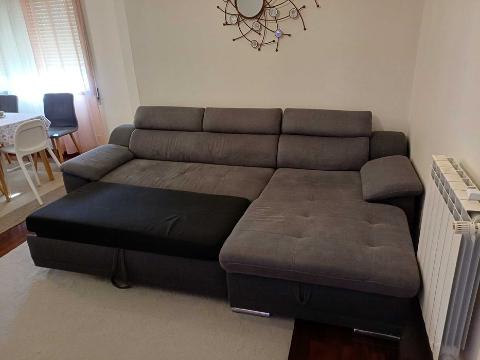 Sofá 3 lugares com chaise lounge