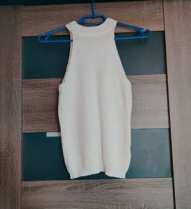 Sweter damski półgolf biały dzianinowy Reserved r. M
