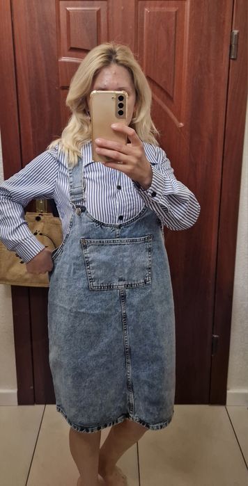 Сарафан комбінезон джинсовий