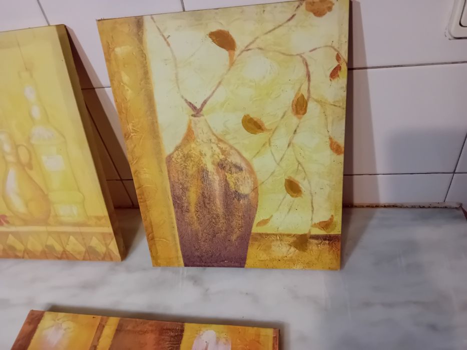 Conjunto de 5 Quadros em Tela Decorativos