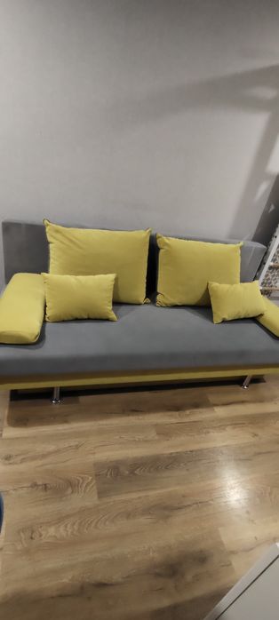 Диван евро книжка раскладной серый