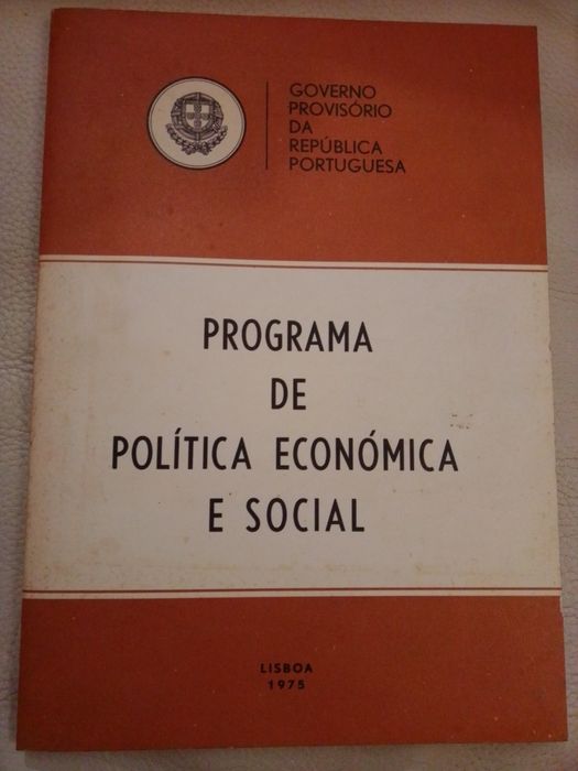 Livro Programa Política Económica e Social 1975