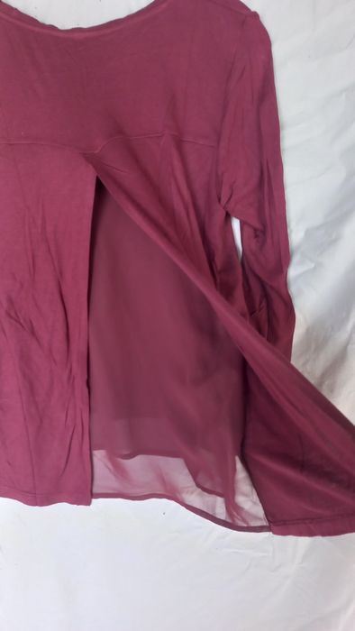 Camisola bordaux manga comprida