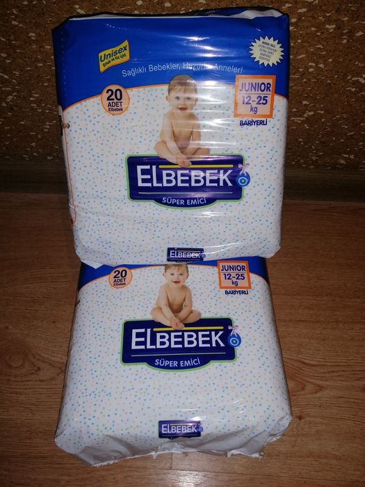 Детские памперсы памперси подгузники пiдгузки Pampers Elbebek 5 Junior