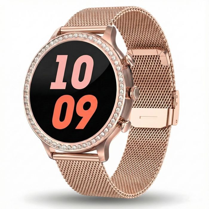 Smartwatch Gravity Różowe Złoto Pasek i Bransoleta GT5-6