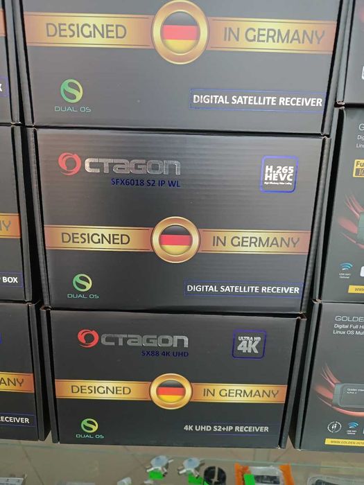 Recetores LINUX marcas Octagon e Golden