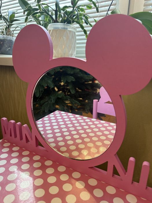 Столик туалетний для дівчинки трюмо з дзеркалом дитяче