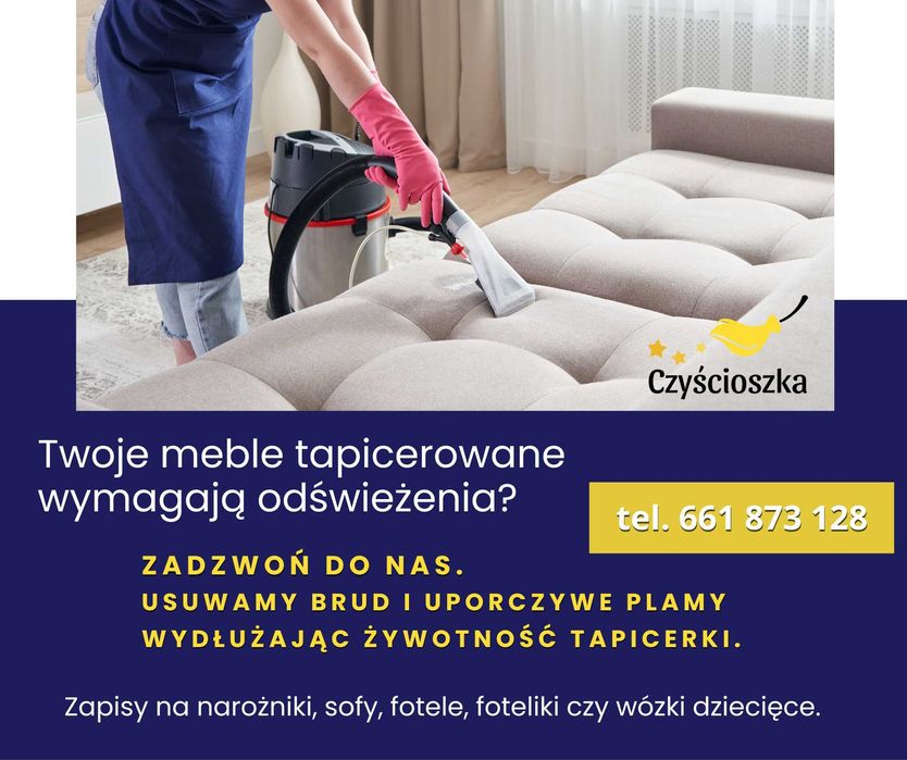 Sprzątanie mieszkań/ domów/ biur/ mycie okien pranie dywanów tapicerki