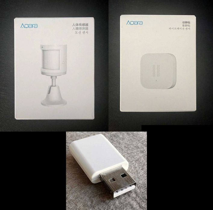 Smarthome Aqara - Sensor Movimento + Sensor Vibração + Extensor Sinal Zigbee