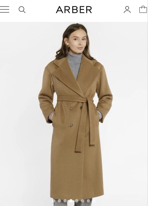 Пальто Arber размер 42 бежево-рыжее