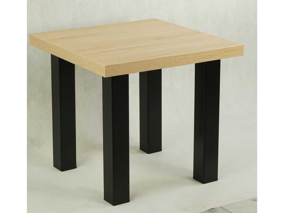 Stół do salonu kuchenny loft dąb letni metal 120 140 160 cm metalowe nogi loftowy