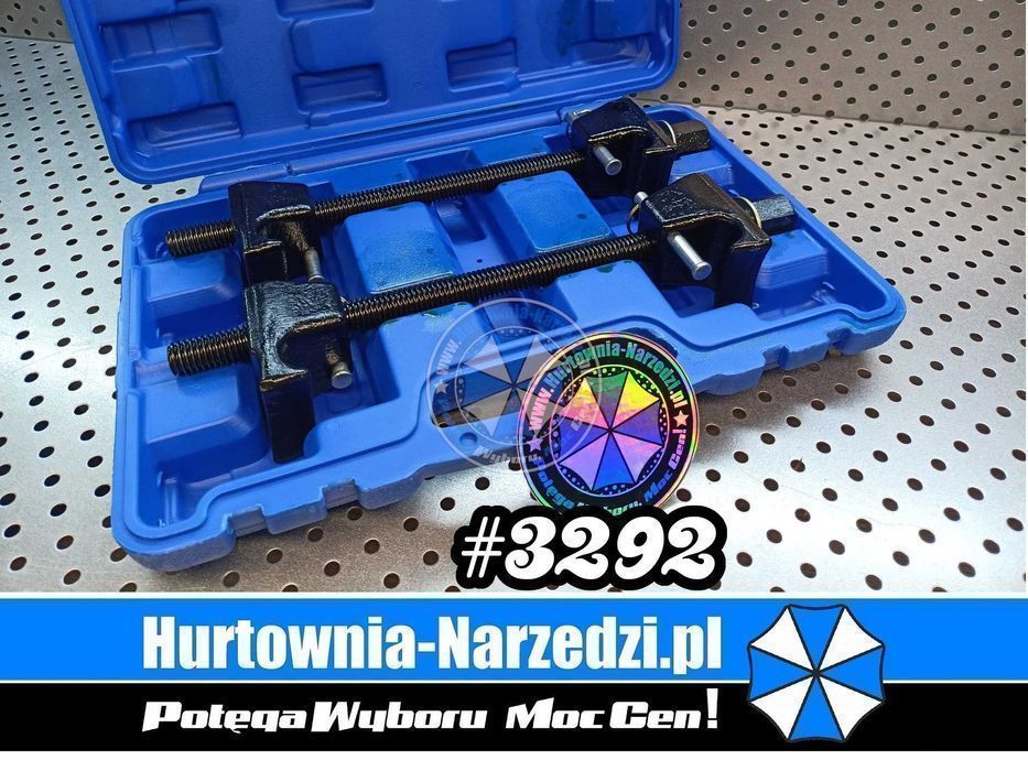 Ściągacze do sprężyn amortyzatorów z zabezpieczeniem McPerson 2 sztuki ściągacze do sprężyn amortyzatora ściągacze do sprężyn Silver S11690