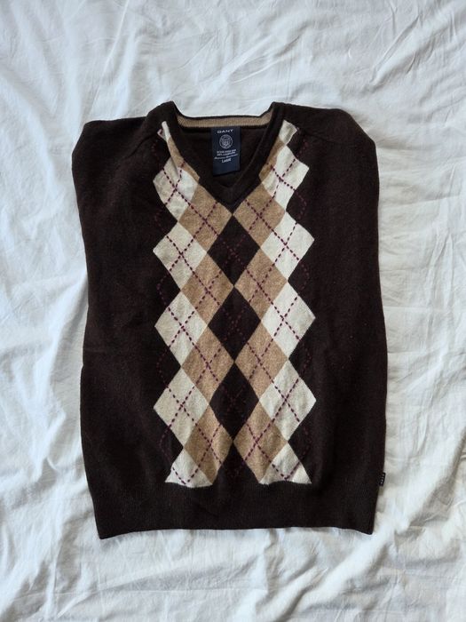 Sweter GANT brązowy