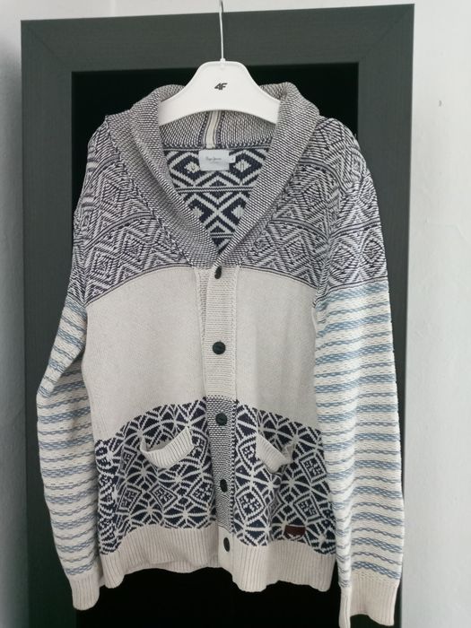 Markowy kardigan męski Pepe Jeans rozmiar M-L