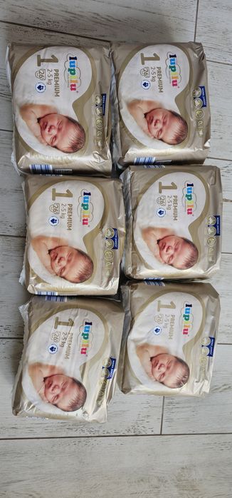 Pieluszki lupilu rozmiar 1 - 26 szt / 6 paczek