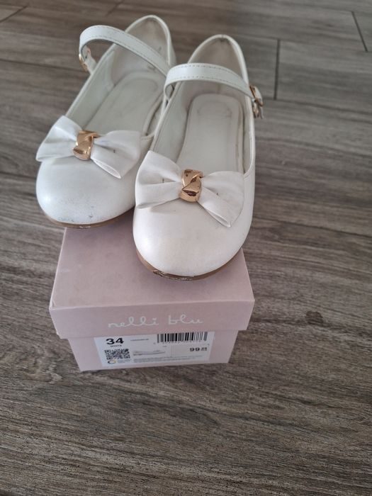 Buty komunijne dla dziewczynki r  34 Nelli blu wkładka 21cm