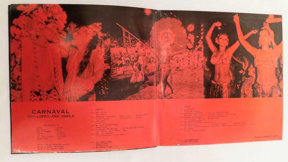 Pacote de 2 Discos de Vinil de Musica em Português