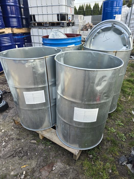 Beczka 200l ocynkowana na wodę, deszczówkę po spozywce