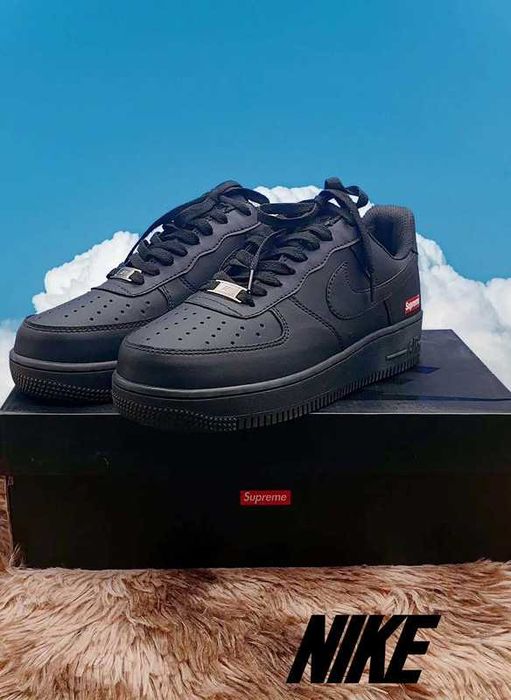 Buty sportowe Nike_Air_Force_1_Low_Supreme_Black R.39