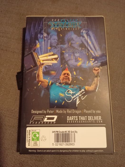 OKAZJA Lotki Peter Wright Snakebite 20g softip Red Dragon wolfram