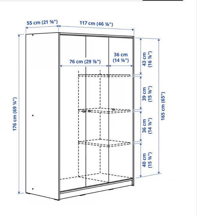 Szafa Ikea 3 dzwi