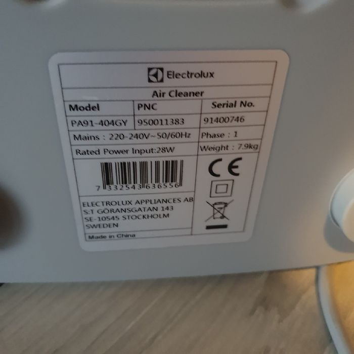 Oczyszczacz powietrza ELECTROLUX PA91-405GY