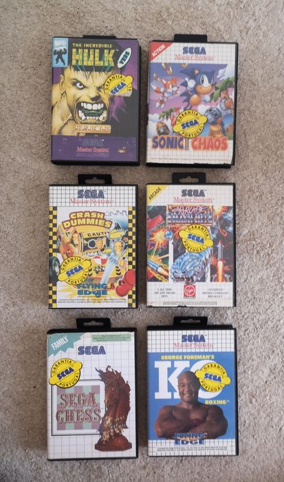 6 jogos para Master System