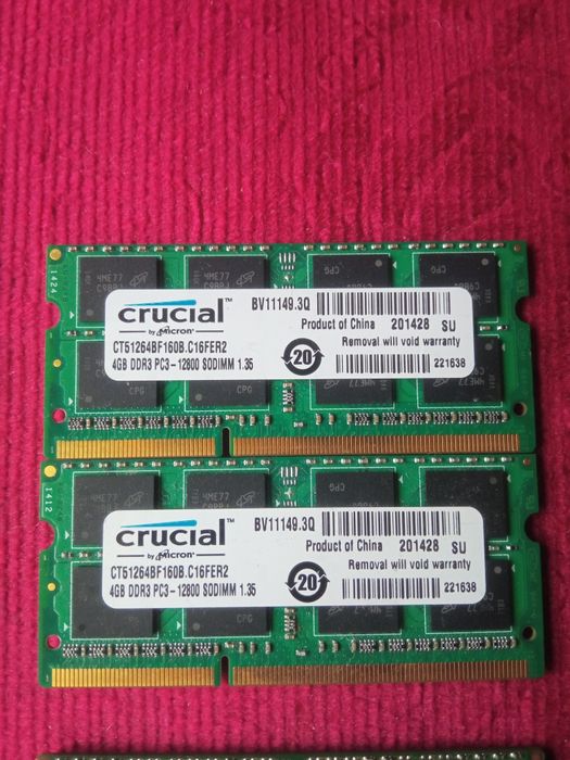 Оперативна пам'ять ноутбука 4Gb DDR3