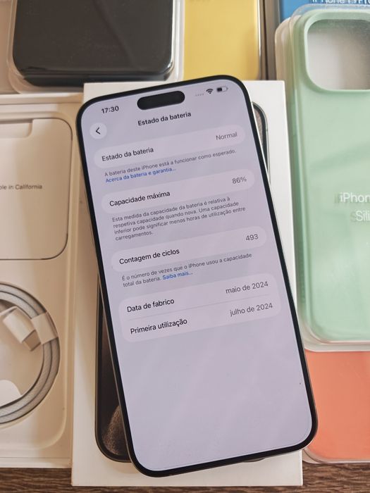 iPhone 15 Pro Max 256GB Natural Titanium Seminovo Aceito Retomas