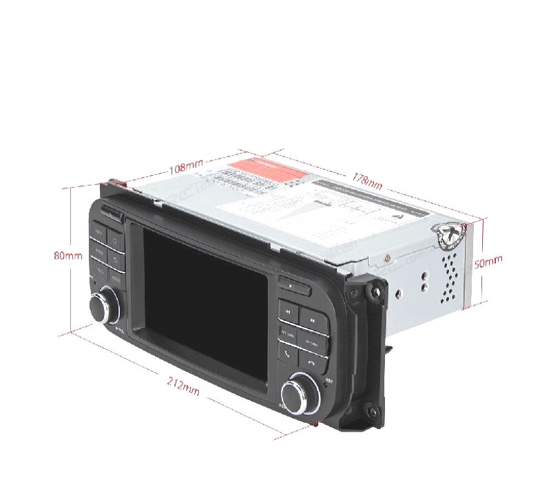 AUTO RADIO GPS ECRA TACTIL 5" PARA JEEP DODGE ANDORID 12