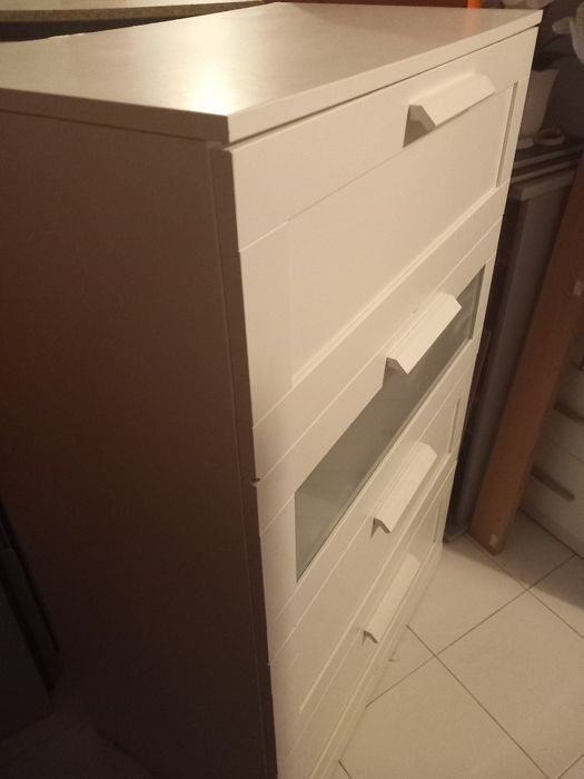 Comoda brimnes ikea 4 gavestas medias 124×46×78cm. valor fixo