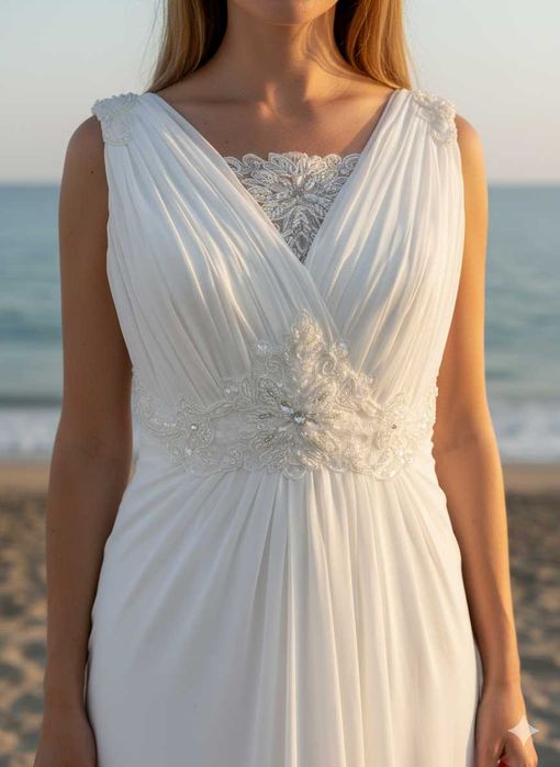 Nowa Suknia Ślubna 38 M cywilny humanistyczny poprawiny biała lekka