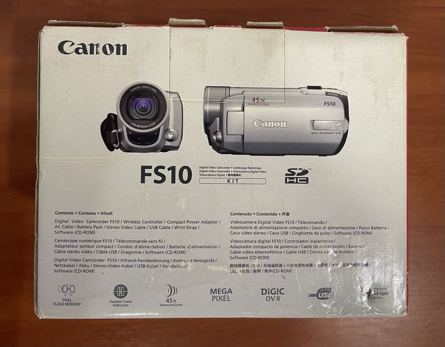 Цыфровая видеокамера Canon FS 10