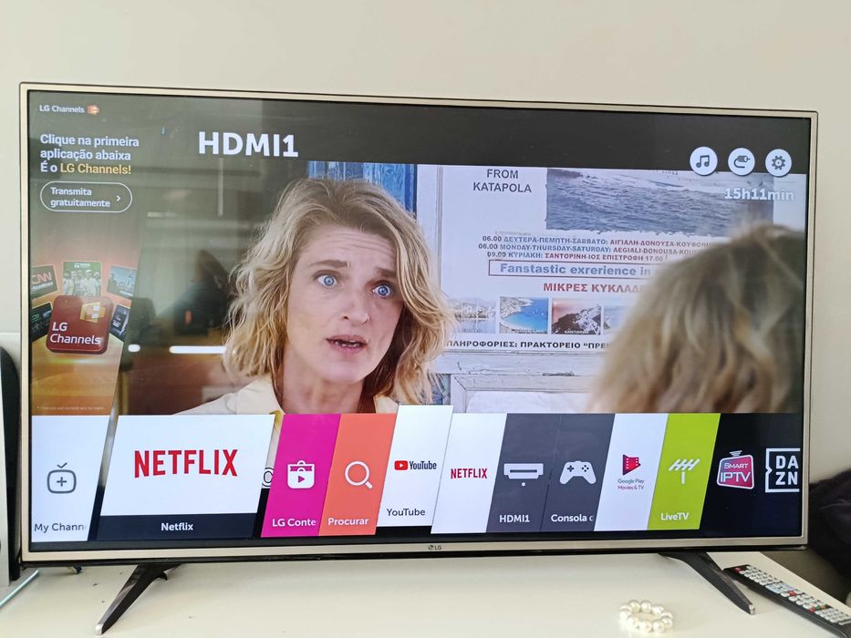 TV LG 55 polegadas a funcionar