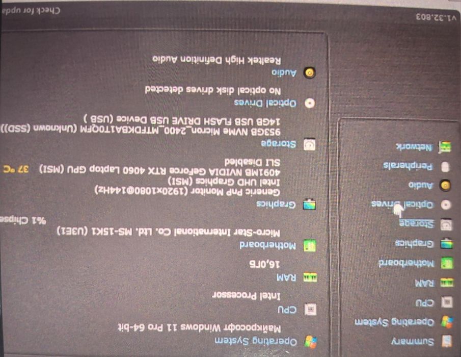 Ігровий ноутбук MSI Cyborg 15 A12VF ( Intel Core i7-12650H/Ram