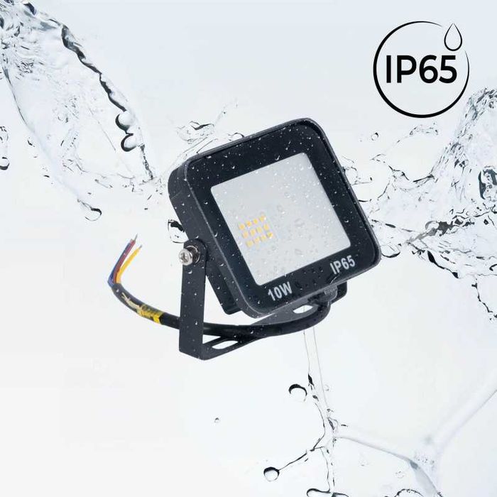 Conjunto de 10 projectores LED para exterior 10W - 95lm/W
