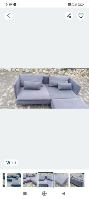 Sofa Ikea Soderhamn z szezlongiem. -41