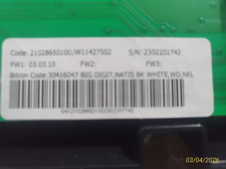 Modulo display para maquinas de lavar - NOVO