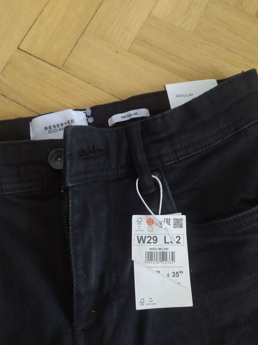 Jeansy czarne męskie