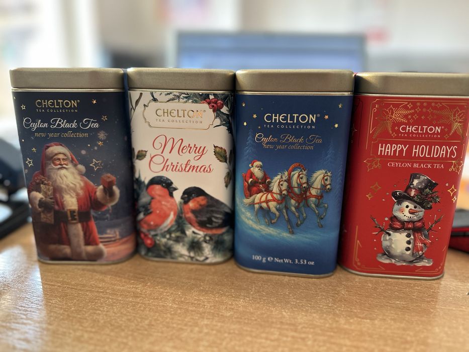 Новорічний подарунок чай в Жб банці