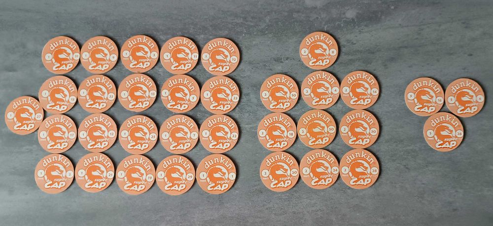 Tazos z Mortal Kombat, stan bdb+ zestaw 34 sztuki