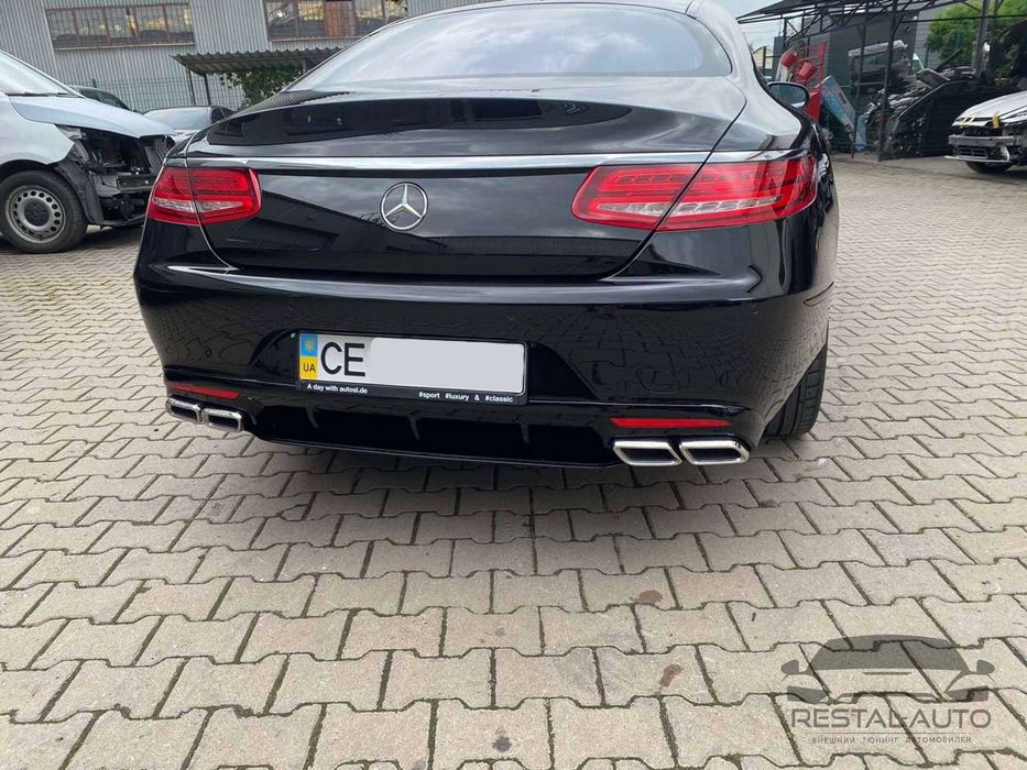диффузор 63 amg s coupe w217 c217 a217 Юбка заднего бампера