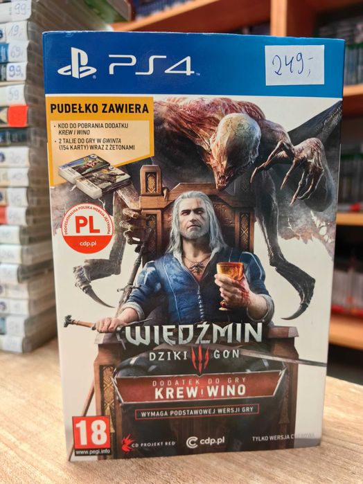 Wiedźmin 3: Krew i wino PS4 Karty do Gwinta Skup Wymiana SklepRetroWWA